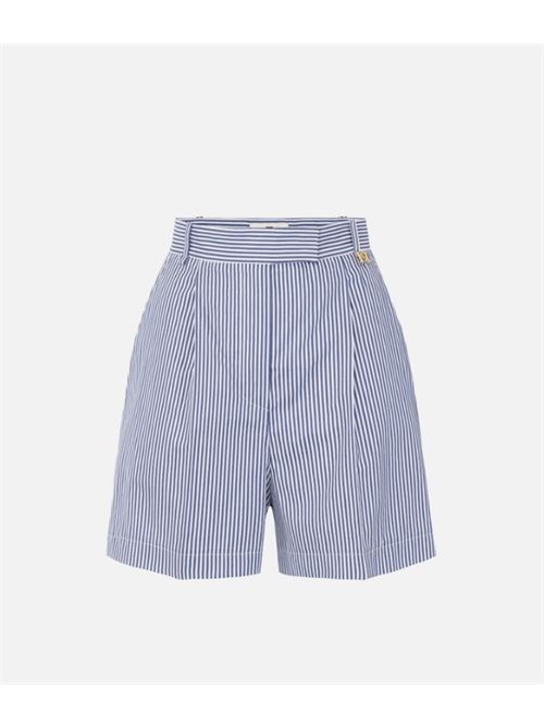 STRIPED SHORTS ELISABETTA FRANCHI | SH01262E2019 oxford
